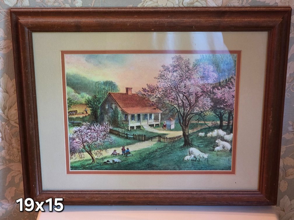FRAMED FARM SCENE PRINT