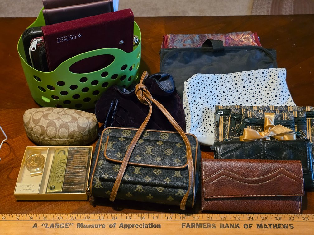 WALLETS, MAKEUP BAGS
