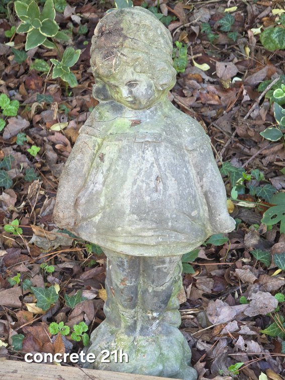 CONCRETE GIRL STATUE