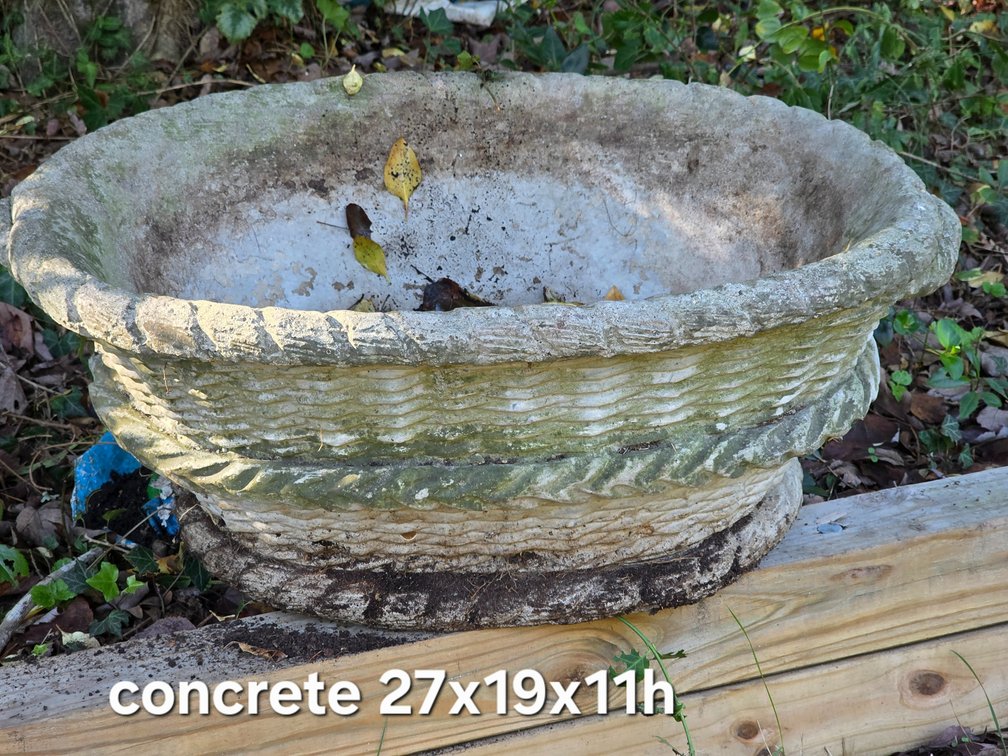 CONCRETE PLANTER BASKET
