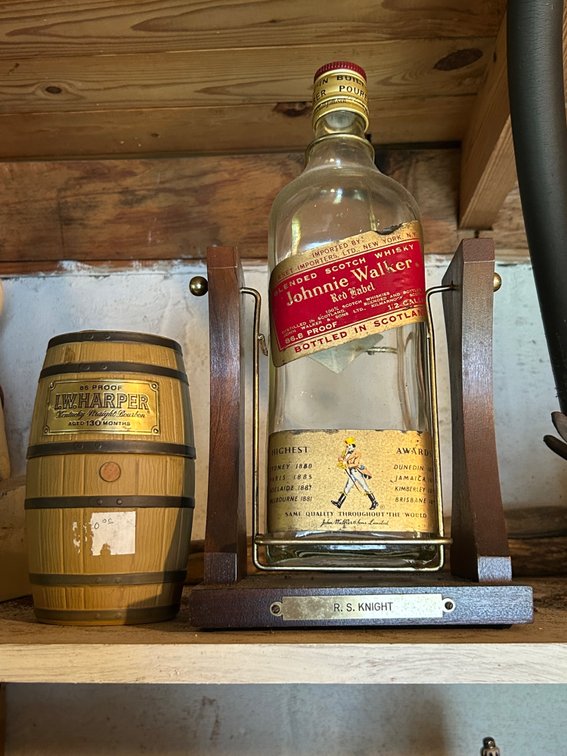 JOHNNIE WALKER, KENTUCKY BOURBON DECANTERS