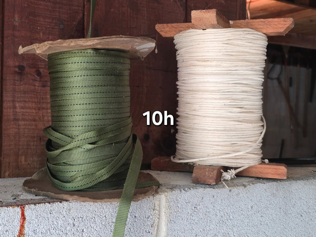 ROLLS of TREE WEBBING, ROLL of STRING