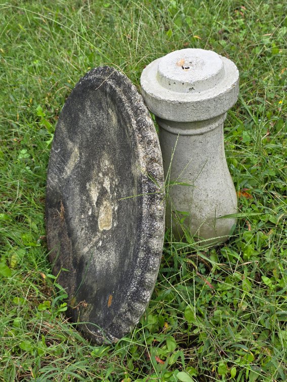 CONCRETE BIRD BATH