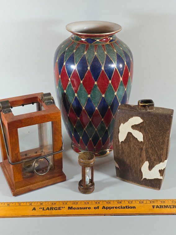 CERAMIC VASE, POTTERY, LANTERN