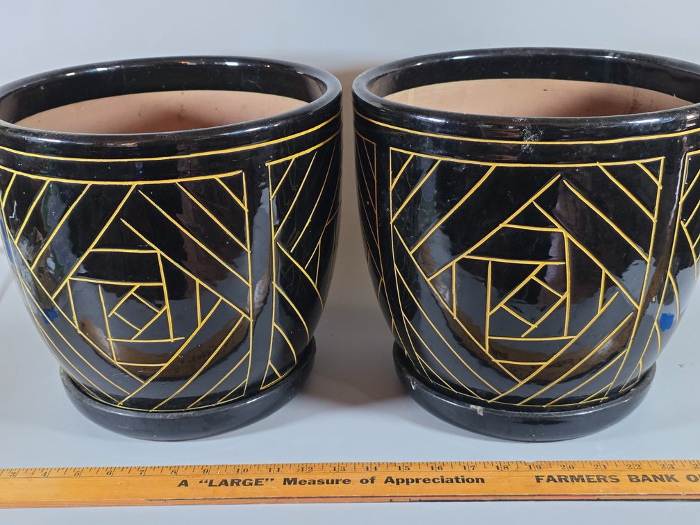 PAIR of LARGE PLANTERS