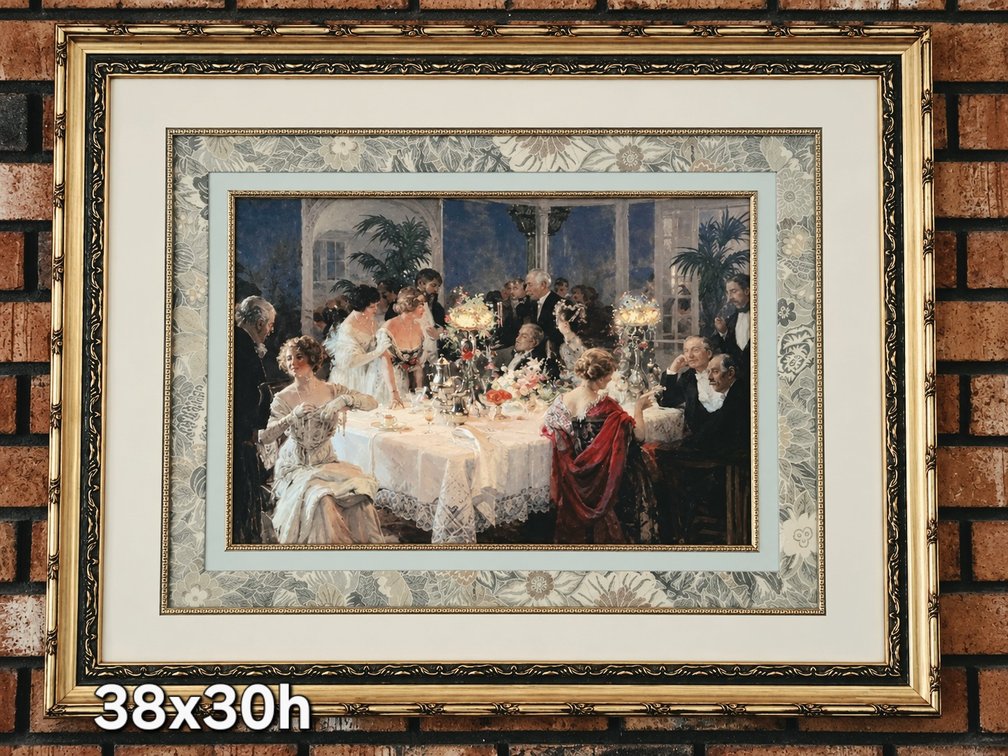 FRAMED VICTORIAN STYLE PRINT