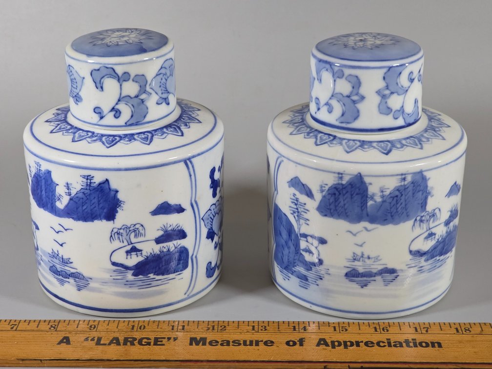 PAIR of TEA CADDIES
