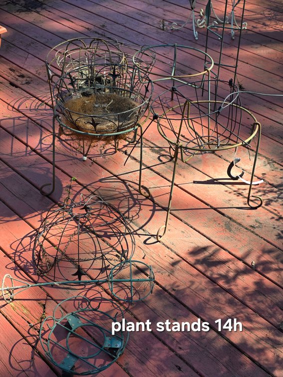WIRE and IRON PLANT STANDS