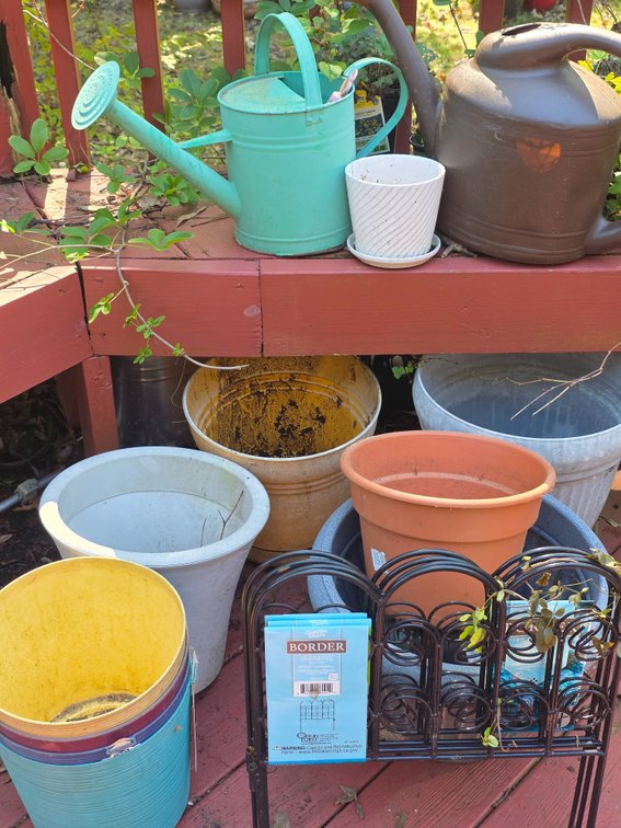 PLANTERS, WATERING CANS