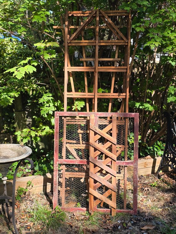 WOOD TRELLISES, SCREEN WINDOW