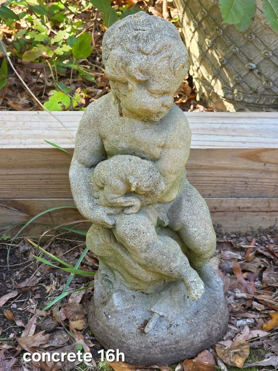 CONCRETE CHERUB STATUE