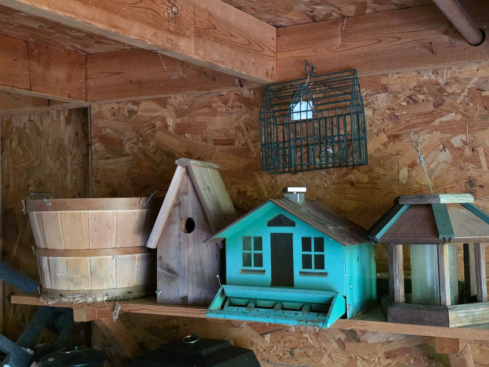 BIRD HOUSE, FEEDER