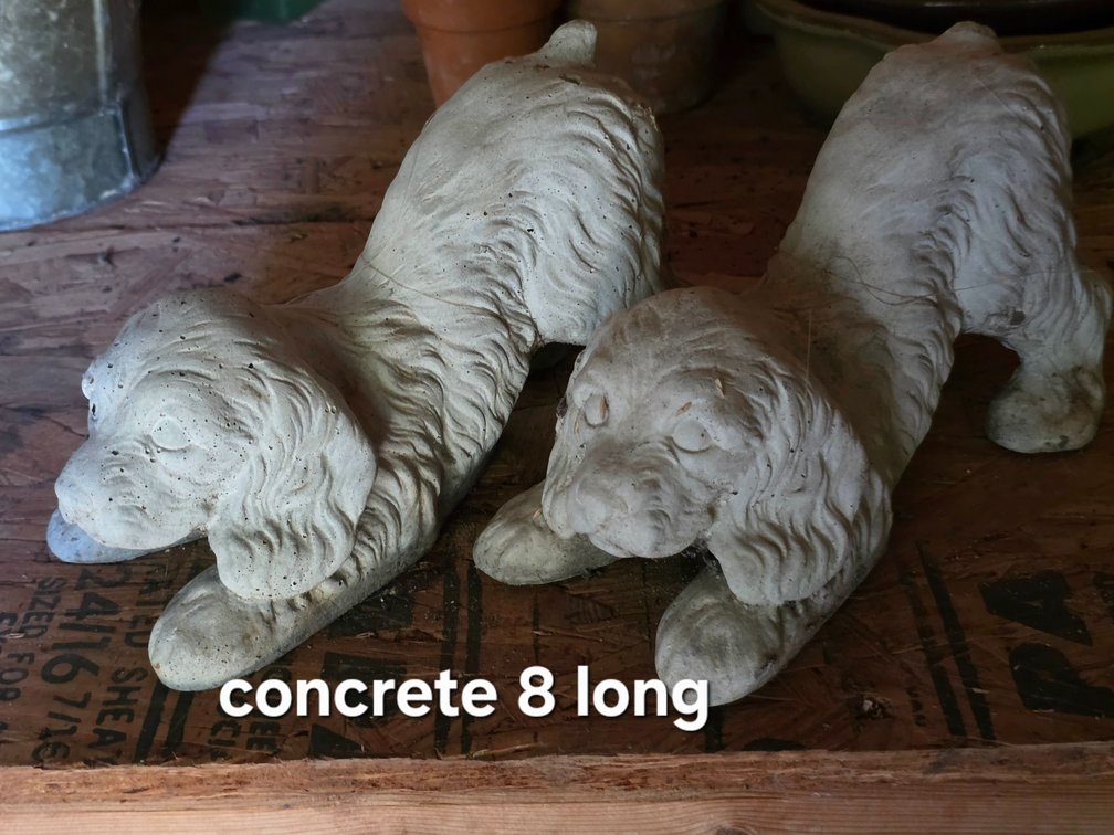 CONCRETE CAST DOGS