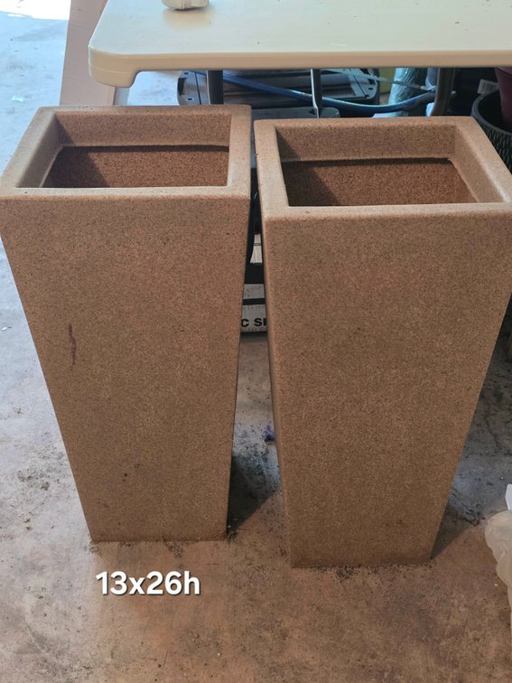 RESIN TALL PLANTERS
