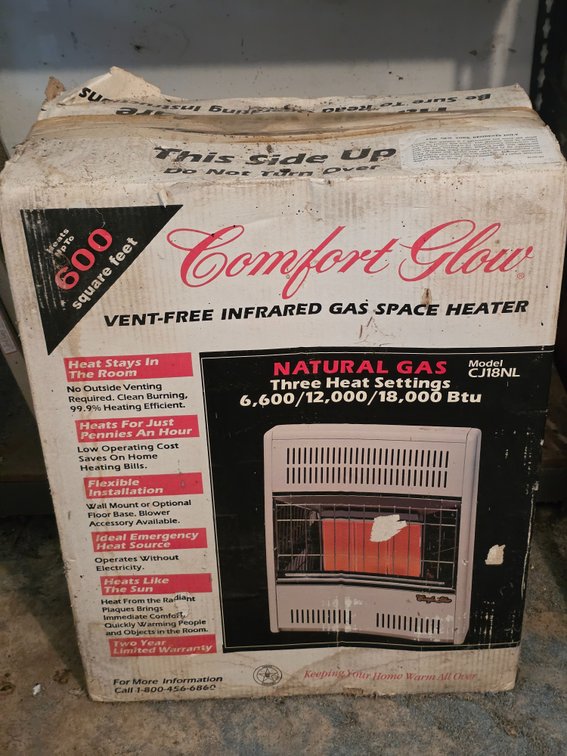 NATURAL GAS SPACE HEATER