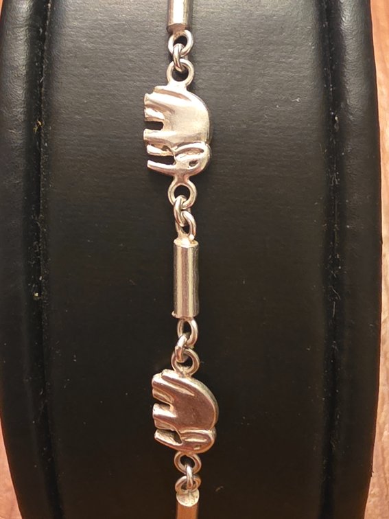 STERLING ELEPHANT BRACELET