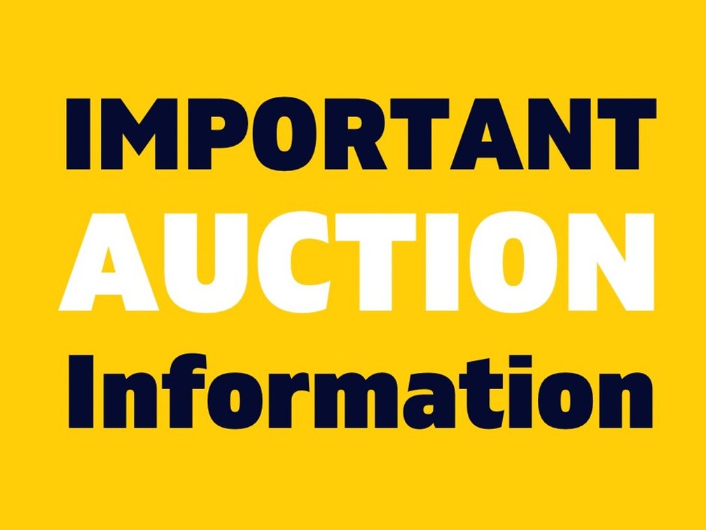 Important AUCTION information