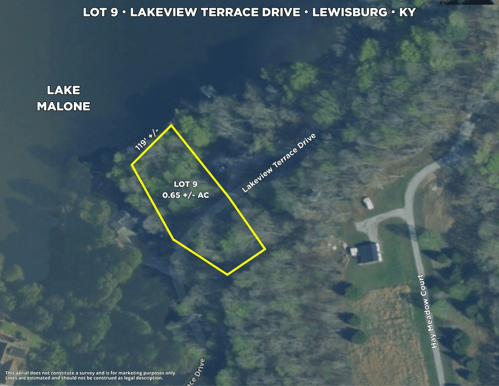 Lot 9 Lakeview Terrace・Lewisburg・Lake Malone