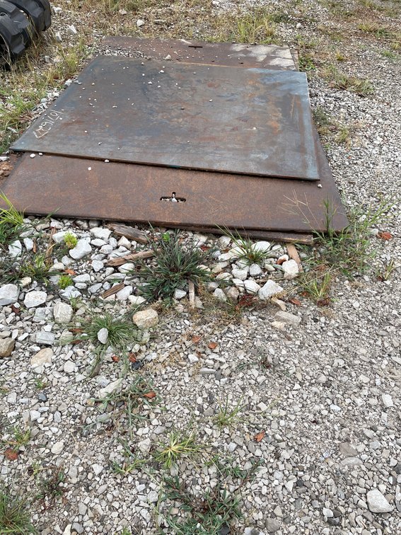 Two (2) 5 x 8 x 5/8 Steel Plate