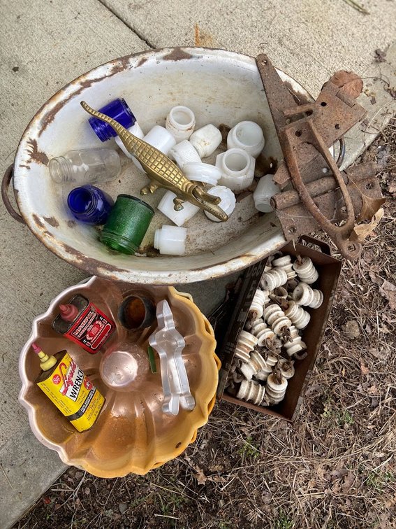 Insulators, Marvel Lubricating Oil, Liquid Wrench, Even Flo baby bottle, animal foot traps