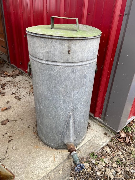 Vintage Galvanized Honey Extractor 