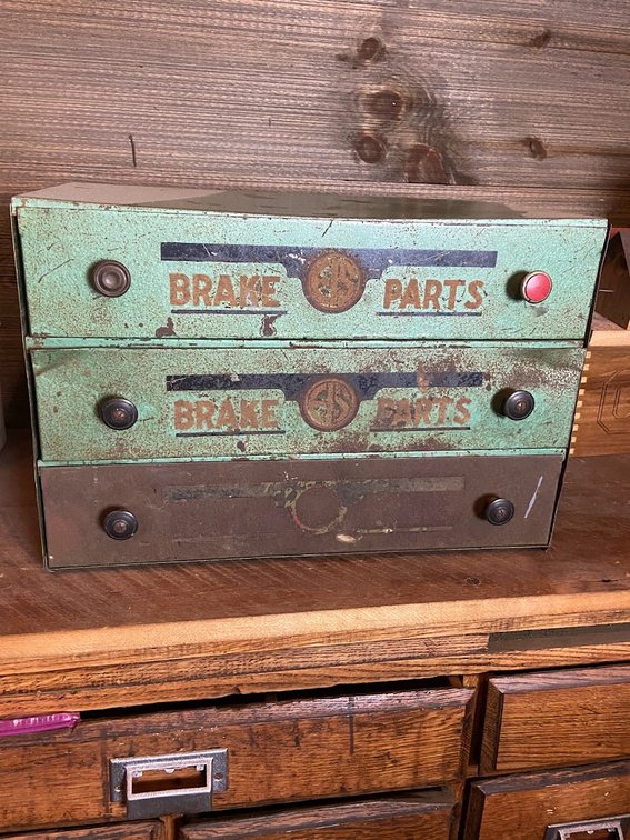 Brake Parts Tool Box with 3 drawers approx. 19" W 