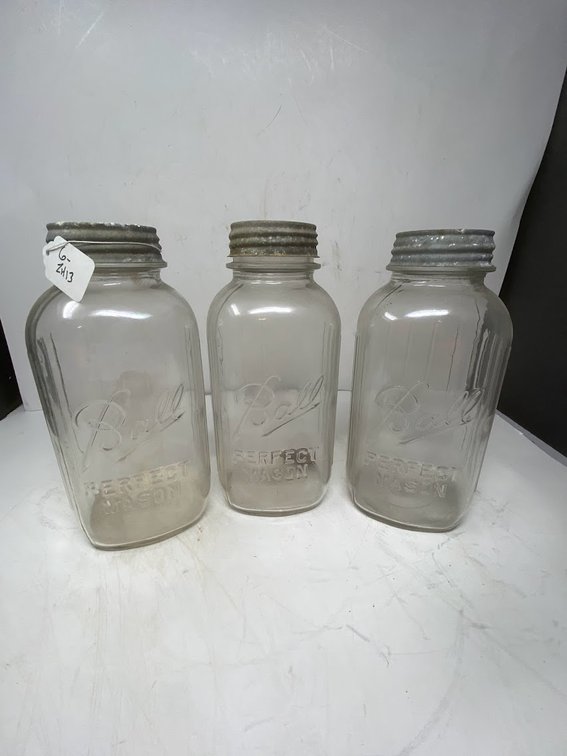 3-Mason Ball Zinck lids Jars