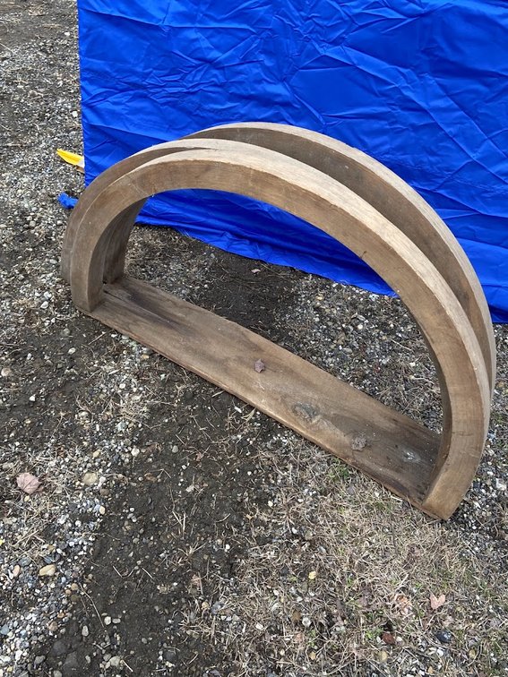 Wood Wheel Forms approx. 39"W