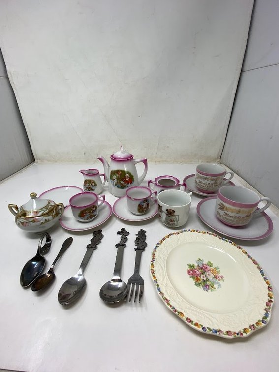 Assorted Dishes with teapot