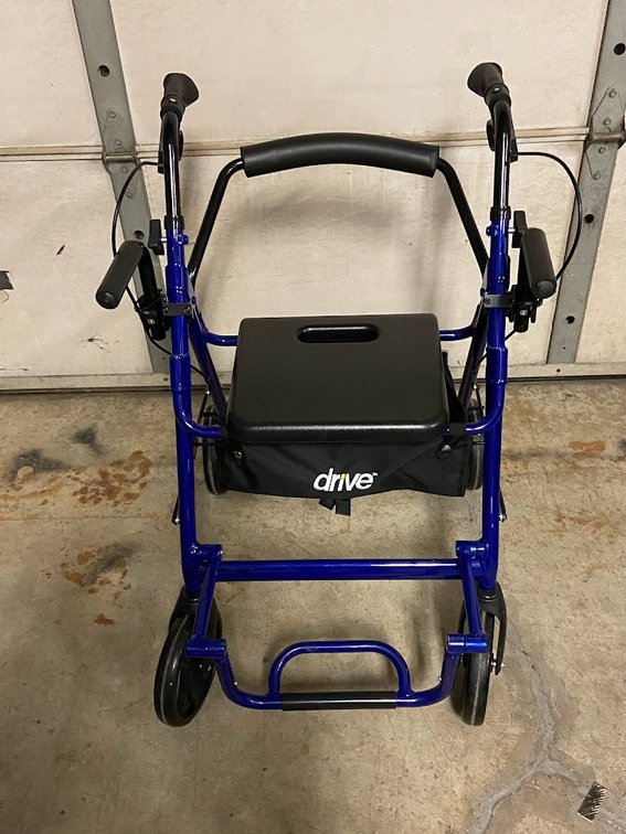 Drive Rollator-Walker with Padded Seat 