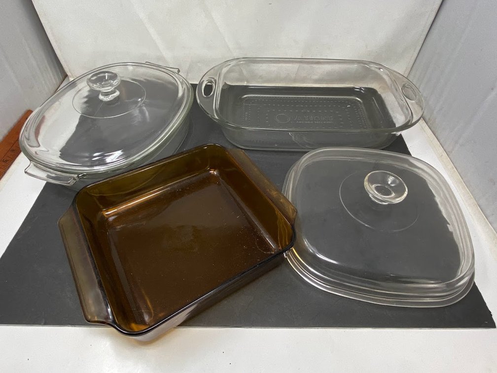 Anchor Hocking and Pyrex and Vat ions