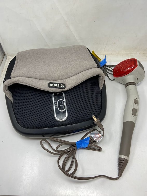 Homedics Air Max Foot Massager, and Homedics Dual Handheld Massager