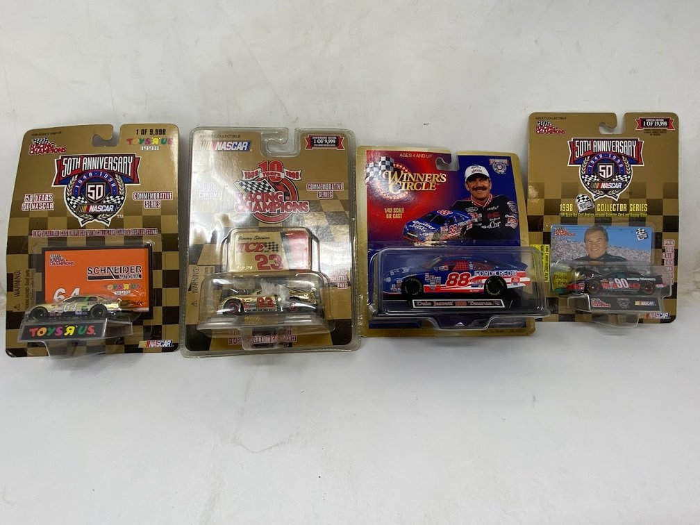 Stock Cars: Dick Trickle NO. 64, Jimmy Spencer NO.23, Dale Jarrett NO. 88, & Dick Trickle NO.90