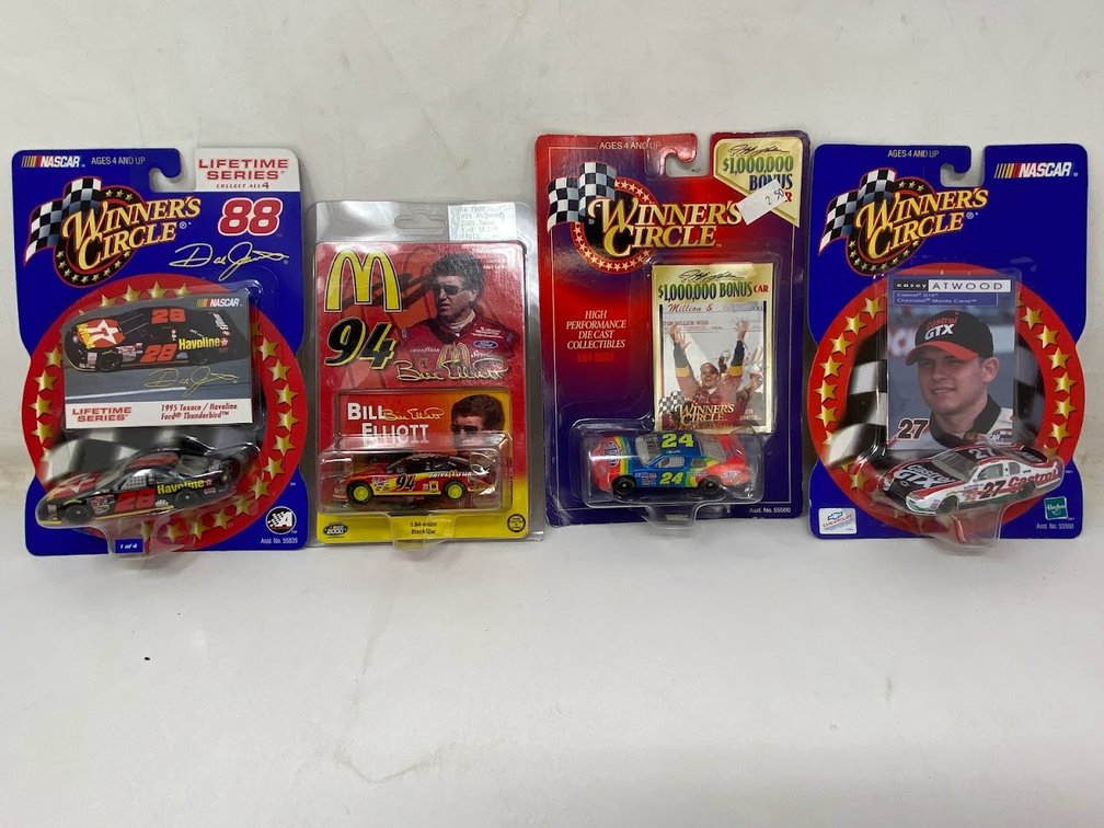 Stock Cars: Winner's Circle Dale Jarrett, Nascar Bill Elliott, Winner's Circle Jeff Gordon, Winner's Circle Casey Atwood
