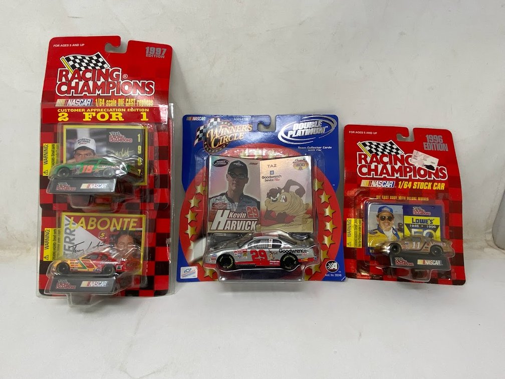 Stock Cars: Racing Champions: *SIGNED* Terry Labonte, Bobby Labonte, Brett Bodine,  Winner's Circle: Kevin Harvick