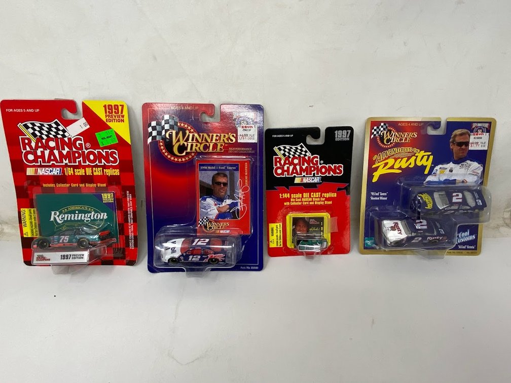 Stock Cars: Racing Champions: Remington with stand, Winner's Circle: Jeremy Mayfield, Racing Champions & Winner's Circle: Rusty Wallace