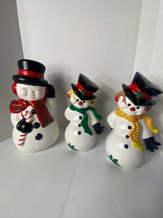 3- Snowmen Decorations