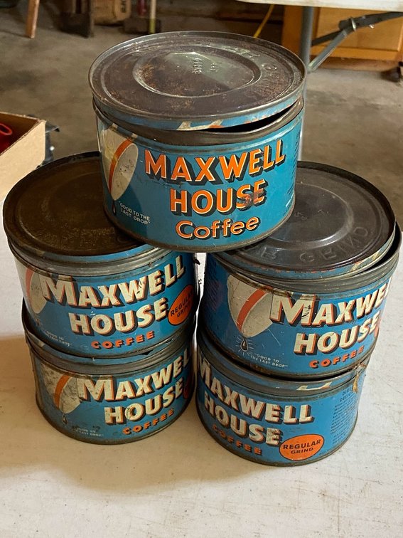 Maxwell House Coffee Tins