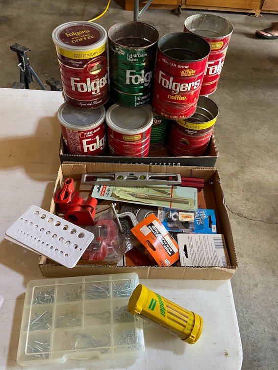 Folgers Coffee Tin Cans