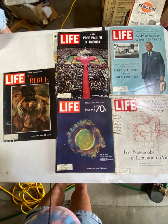 Group of Life Magazines