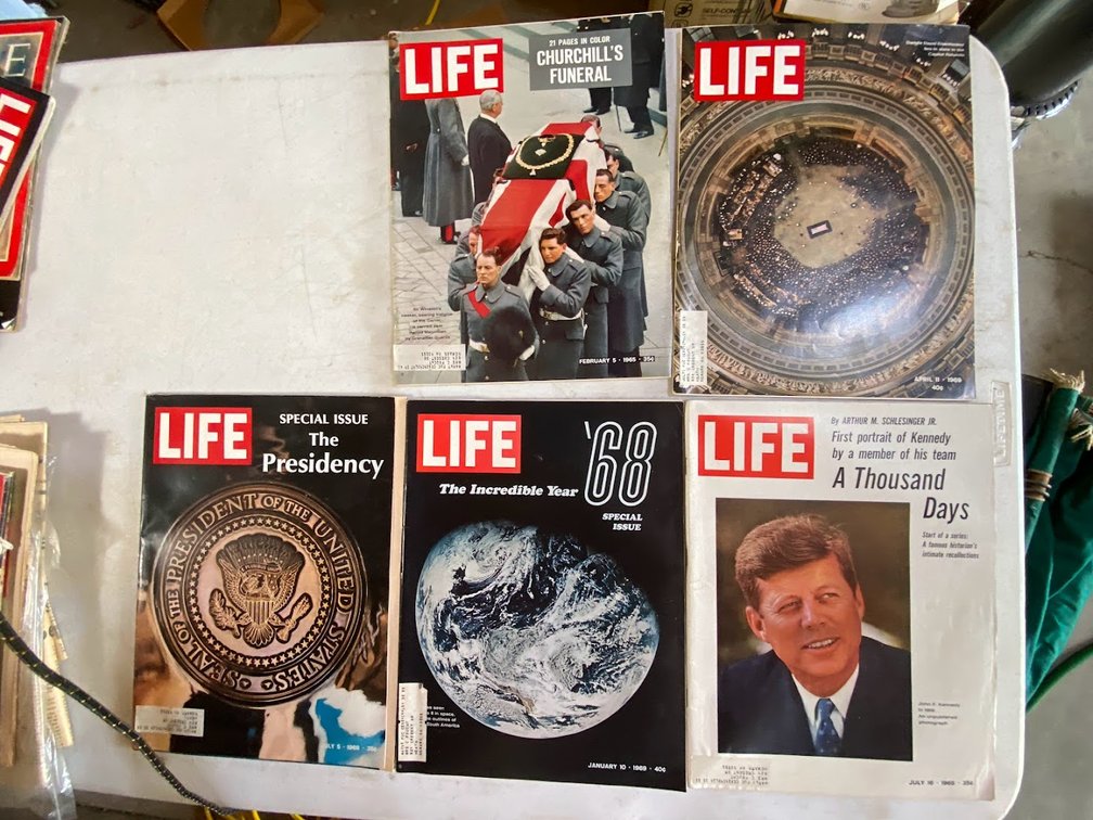 Group of Life Magazines