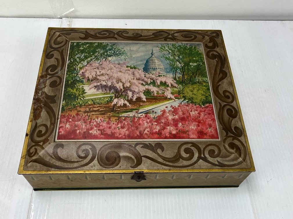 Vintage Sunshine Biscuit Tin