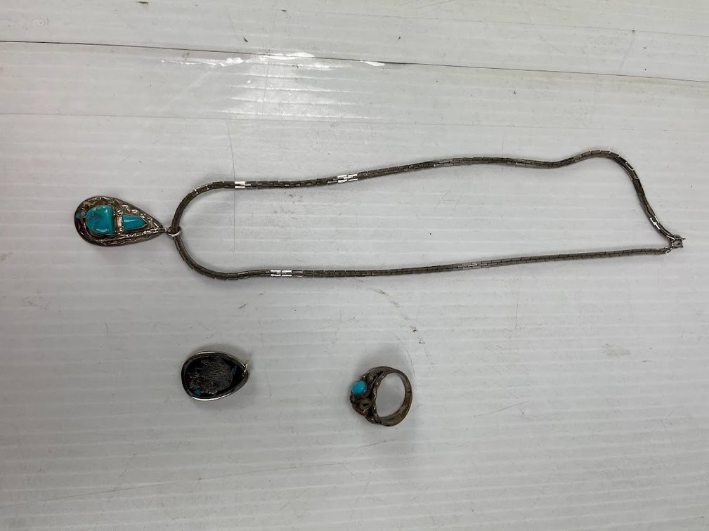 Necklace, 2-Charms and 1- Ring