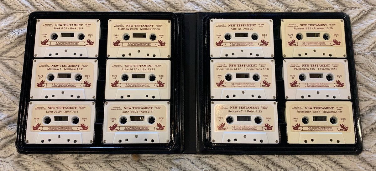 The spoken word New Testament Bible on Cassette Tape