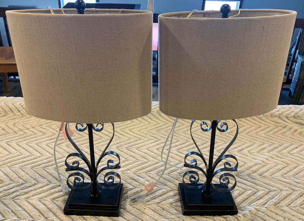 2-Iron Heart Lamps