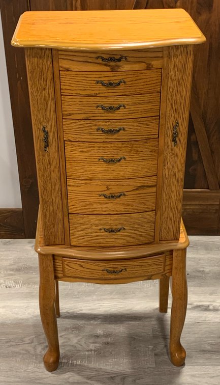 Oak Jewelry Armoire