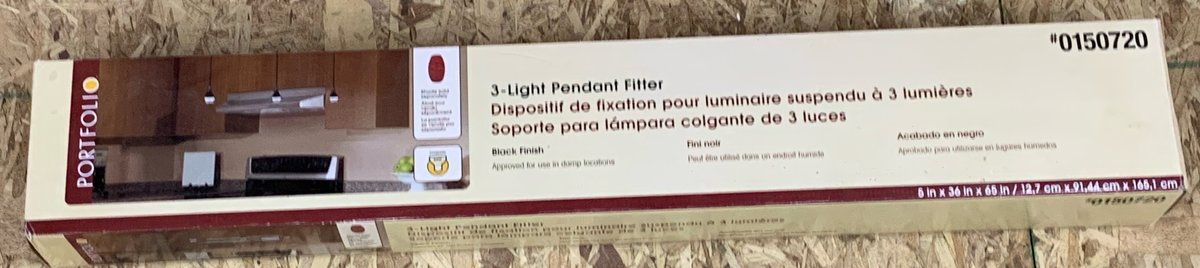 New 3-Light Pendant Fitter