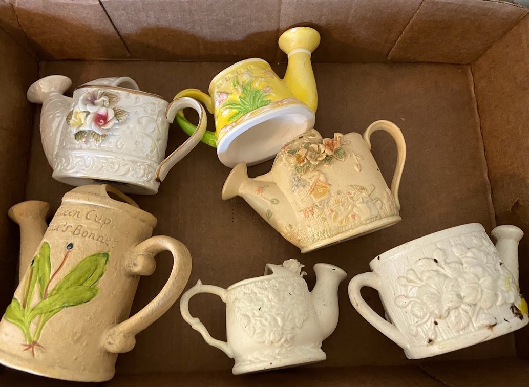 Group of Watering Can Pottery