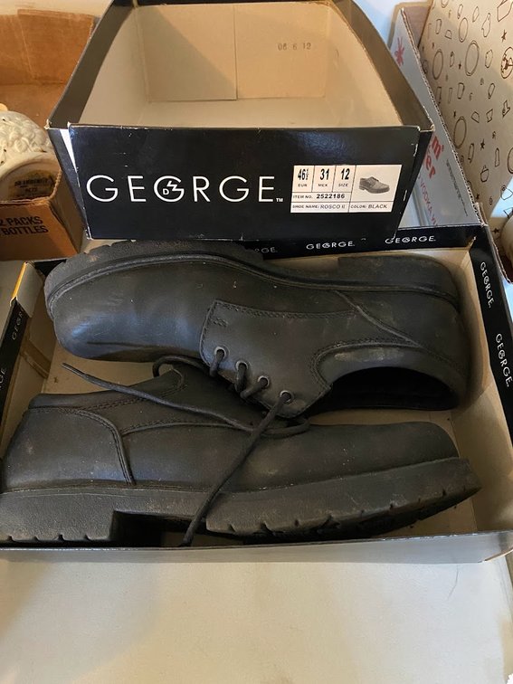George men's black shoes.