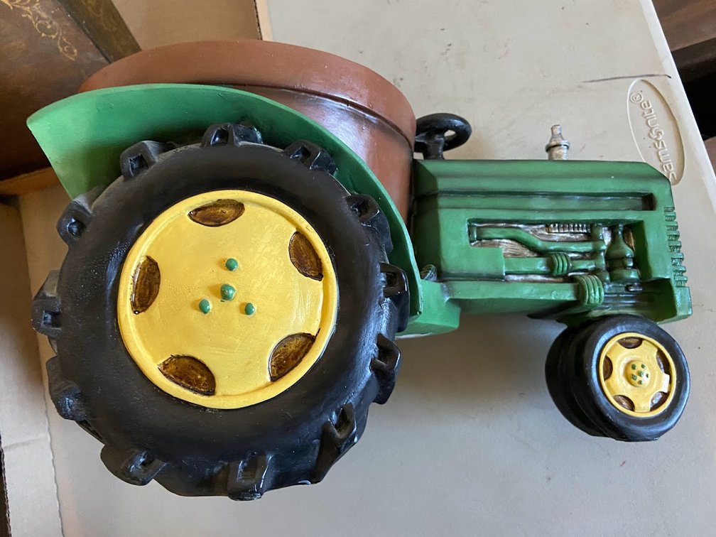 Green Tractor Planter